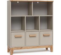 VitaliSpa Étagère pour Enfants Malia, Cachemire/Artisan, 98.4x113.4cm, combinable pour Le Rangement des Jouets et des Livres