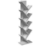 Étagère pour livres, 6 niveaux, 30 x 18 x 100 cm, en panneaux de particules