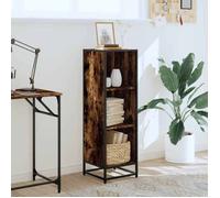 Étagère pour livres - Brun - Bibliothèque moderne - chêne fumé 33,5x33x107,5 cm - bois d'ingénierie B2748