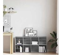 Étagère pour livres - Gris - Bibliothèque moderne/Buffet - Sonoma gris 66x30x130 cm - bois d'ingénierie B2347