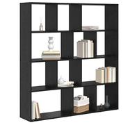 Étagère pour livres - Noir - Bibliothèque moderne - Chêne noir 132x29x141,5 cm - bois d'ingénierie B1674