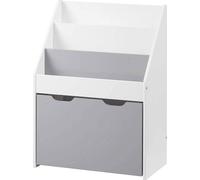 Étagère pour livres pour enfants en MDF - 3 tiroirs - 55 x 28 x 69,5 cm
