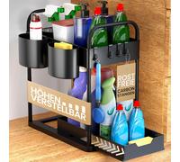 Étagère pour meuble sous vasque, réglable en hauteur, avec 2 niveaux