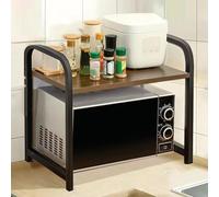 Étagère pour micro-ondes - Organiseur de cuisine multifonction, support d'imprimante de bureau, solution de rangement pour la maison, le bureau et la cuisine