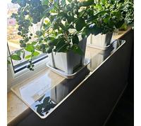 Étagère pour Plantes de Rebord de Fenêtre Rallonge de Rebord de Fenêtre en Acrylique Sans Perçage, Étagère à Plantes Transparente et Étanche pour Rebord de Fenêtre(65x50cm(25.6x19.7in))