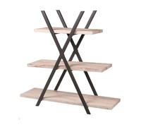 Etagère pyramide design industriel Dock - L. 100 x H. 101 cm - Noir
