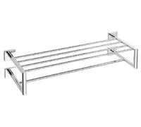 Etagère, Rack porte-serviette BETA en laiton chromé 65,5 x 16 x 22,5 cm