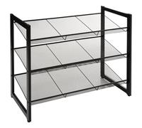 Etagère Range-Chaussures en Métal Noir 9 Paires - Five