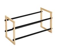 Etagère Range-Chaussures Extensible en Métal et Bois 12 Paires - Five