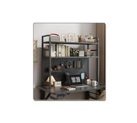 Etagere Rangement Bureau avec Panneau Perforé,Tole Perforée pour Support étagère Bureau,Desk Table de Gaming Extension, pour Etabli Atelier Garage,Table de Bureau,Cuisine(Black,135*98cm/53.2*38.6in)