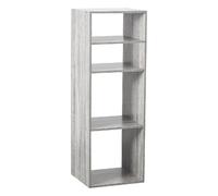 Etagère rectangulaire 4 cases Mix - H. 100,5 cm - Gris