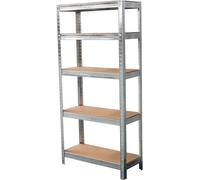 Étagère robuste, étagère de stockage, étagère d'atelier, dimensions 75x30x150 cm, étagère pour cave, lot de 2
