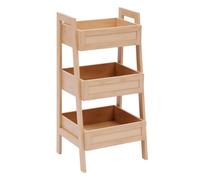 Étagère Salle de Bain 3 Niveaux "Cane" 80cm Naturel