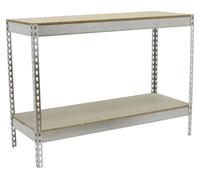Etagère Sans Vis Ecoforte 1206-2 Chipboard 900 Galva/bois Galva/bois 900x1200x600 - Simonrack