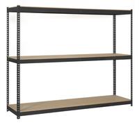Etagère Sans Vis Ecoforte 1206-3 Chipboard Antracite/bois Antracite/bois 2000x1200x600 - Simonrack
