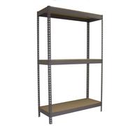 Etagère Sans Vis Ecoforte 1506-3 Chipboard Gris/bois Gris/bois 2000x1500x600 - Simonrack