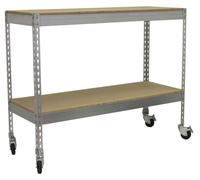 Etagère Sans Vis Ecoforte Mob. 1206-2 Chipboard 900 Galva/bois Galva/bois 975x1200x600 - Simonrack