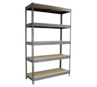 Etagère Sans Vis Simonforte 1207-5 Chipboard 2500 Gris/bois Gris/bois 2500x1200x750 - Simonrack