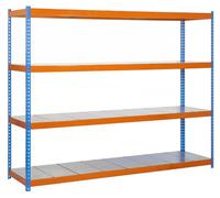Etagère Sans Vis Simonforte 1506-4 Metal Bleu/orang/galva Bleu/orange/galva 2000x1500x600 - Simonrack