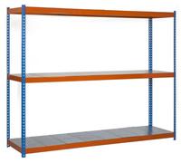 Etagère Sans Vis Simonforte 2109-3 Metal Bleu/orang/galva Bleu/orange/galva 2000x2100x900 - Simonrack