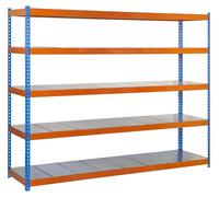 Etagère Sans Vis Simonforte 2109-5 Metal Bleu/orang/galv Bleu/orange/galva 2000x2100x900 - Simonrack