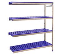 Etagère Sans Vis Simoninox Aditiooranl 4pp/2000x860x400 A.inox/bleu 2000x860x400 - Simonrack
