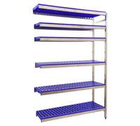 Etagère Sans Vis Simoninox Aditiooranl 6pp/1600x1660x400 A.inox/bleu 1600x1660x400 - Simonrack