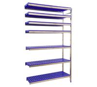 Etagère Sans Vis Simoninox Aditiooranl 7pp/2000x860x500 A.inox/bleu 2000x860x500 - Simonrack
