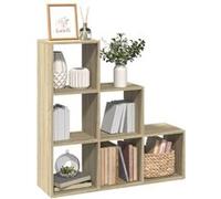 vidaXL Étagère séparatrice de pièce 3 niveaux chêne Sonoma 99x29x99 cm