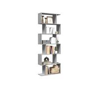vidaXL Étagère séparatrice de pièce 6 niveaux Sonoma gris 70x24x193 cm