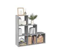 vidaXL Étagère séparatrice de pièce 3 niveaux Sonoma gris 99x29x99 cm