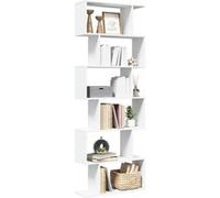 vidaXL Étagère séparatrice de pièce à 6 niveaux 70×24×193 cm Blanc