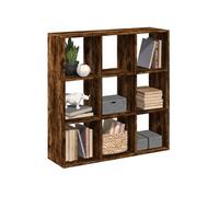vidaXL Étagère séparatrice de pièce chêne fumé 102x29x103,5 cm