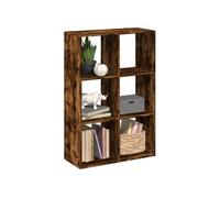 Étagère séparatrice de pièce chêne fumé 69,5x29x103,5 cm chêne fumé G