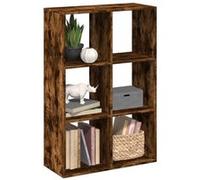 vidaXL Étagère séparatrice chêne fumé 69,5x29x103,5 cm