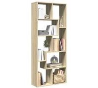 vidaXL Étagère séparatrice de pièce chêne Sonoma 67x25x161,5 cm, étagère, étagère à Livres, étagère de Rangement, bibliothèque, Support de Rangement