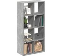 vidaXL Étagère séparatrice de pièce gris béton 69,5x29x137,5 cm