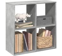 vidaXL Étagère séparatrice de pièce gris béton 69,5x29x69,5 cm