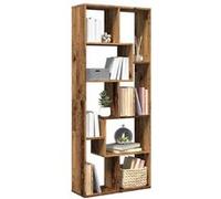 vidaXL Étagère séparatrice de pièce Vieux Bois 67x25x161,5 cm, étagère, étagère à Livres, étagère de Rangement, bibliothèque, Support de Rangement