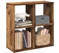 vidaXL Étagère séparatrice de pièce Vieux bois 69,5x29x69,5 cm Marron G