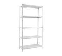 Etagère - SIMON RACK - KIT COMFORT PLUS 5/400 - Métal - 5 niveaux - Blanc 2000x1000x400mm