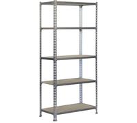 Étagère Simon Rack Maderclick 5/400 750 kg Métal Bois 5 étagères Panneau de particules (180 x 90 x 40 cm)