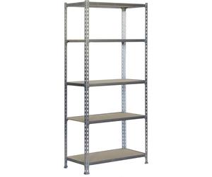 Étagère Simon Rack Maderclick 5/400 750 kg Métal Bois 5 étagères Panneau de particules (180 x 90 x 40 cm)