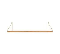 Étagère Simple 20x80 Chêne/ Laiton
