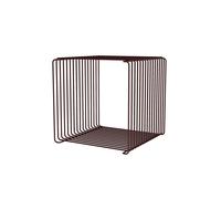 Montana Étagère Panton 07 en fil métallique simple 34,8 x 34,8 cm Noir et Rouge