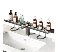 Étagère supérieure polyvalente, support de salle de bain, séchage sans | Étagère de rangement portable, au-dessus du robinet de salle de bain, maison douche éponge, brosse articles de toilette