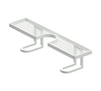 Étagère Sur Évier De Salle De Bain - Support De Rangement Monté Sur Robinet, Plateau De Rangement À Drainage Rapide Sans Perçage, Système De Caddie D'évier Peu Encombrant | Cosmétiques Appropriés De