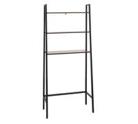 etagere sur pied salle de bain rangement machine a laver echelle industrielle en metal et bois 155x64x25 cm 04_0008692