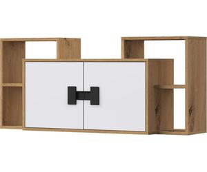 Étagère suspendue BASHIRA 1 – chêne / blanc