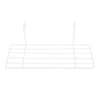 Étagère Suspendue en Fil de Fer Blanc 25x10cm pour Mur Grille